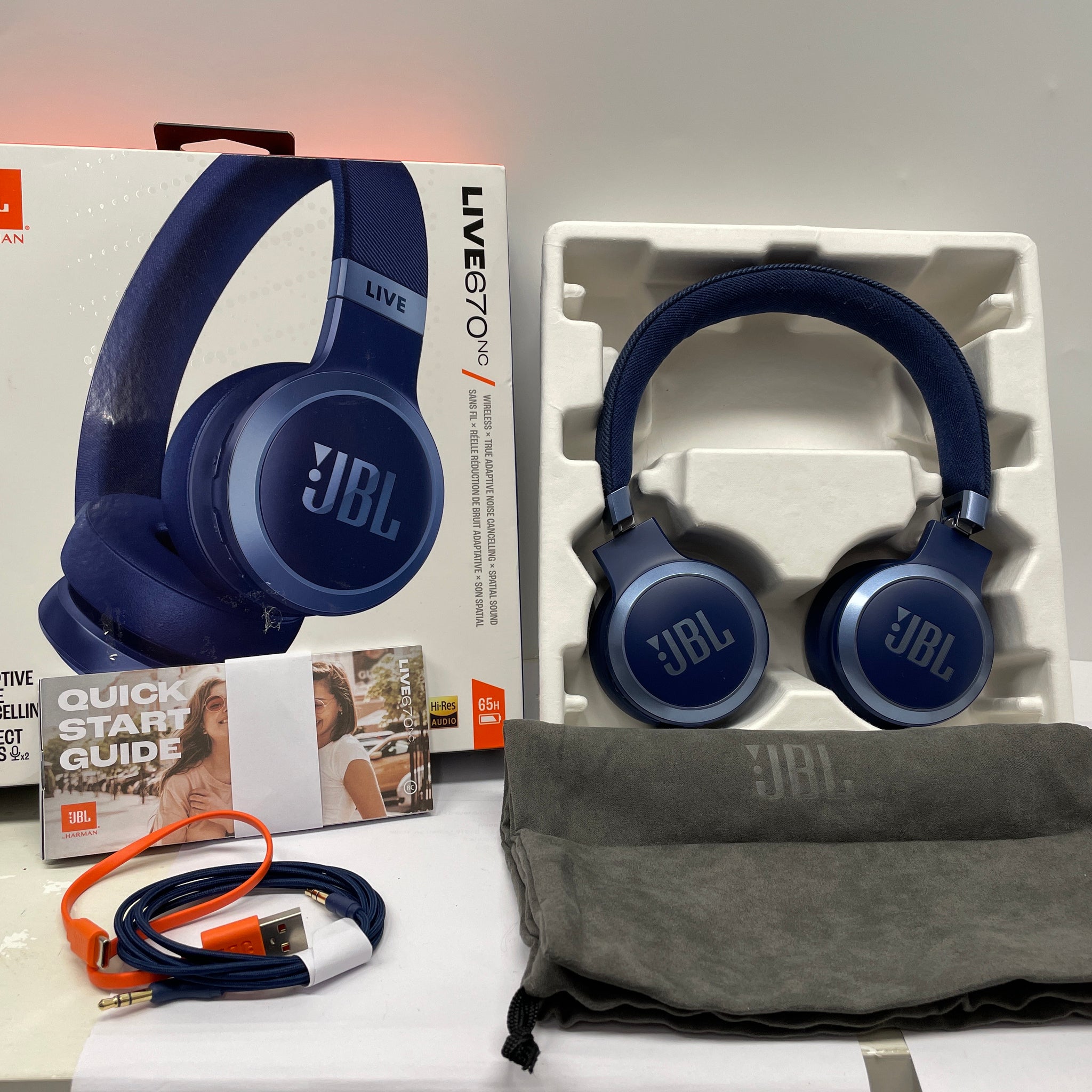 JBL Live 670 NC Cuffie On-Ear Bluetooth Wireless