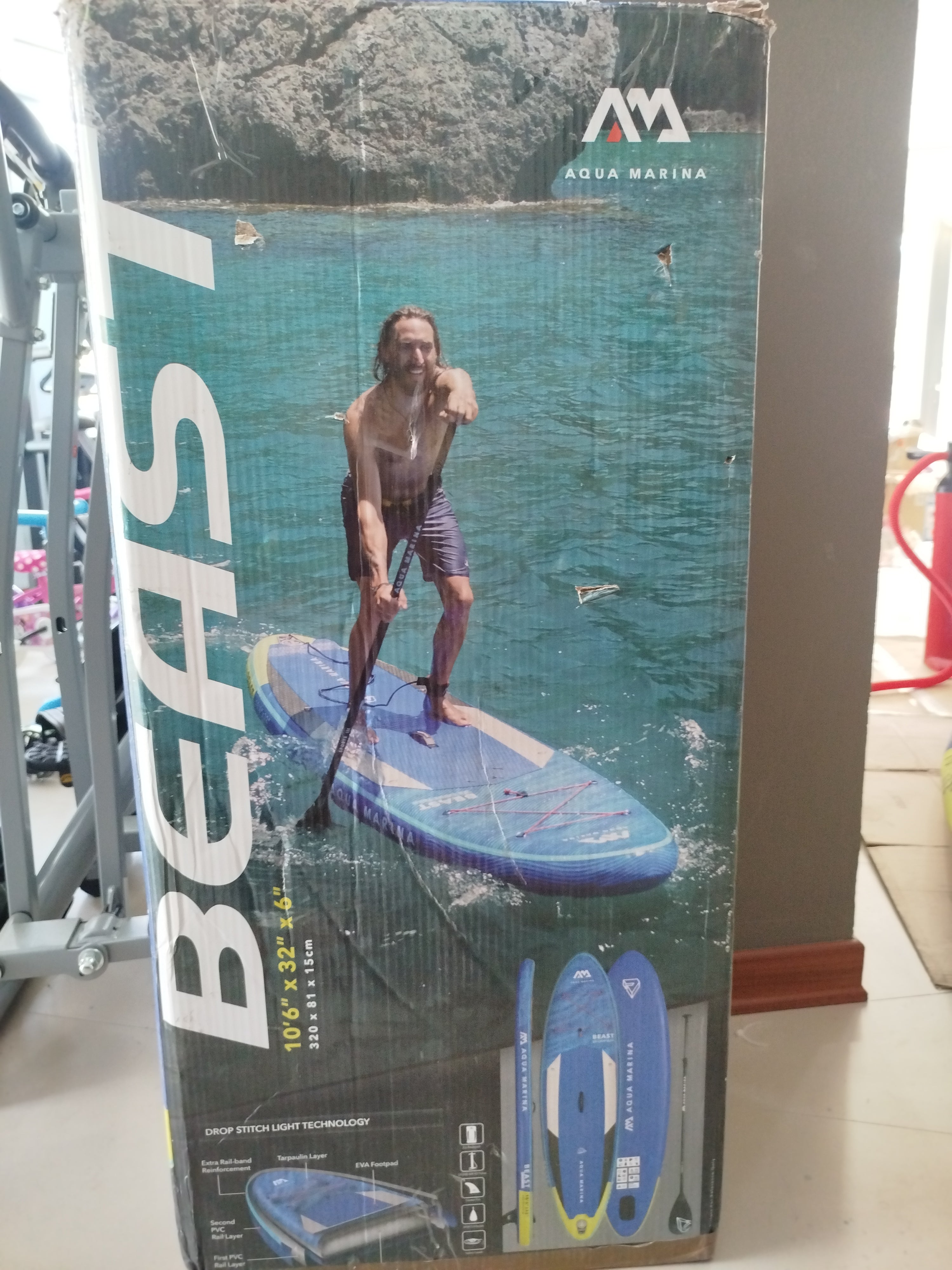 Beast bt-21bep sup gonfiabile acqua marina